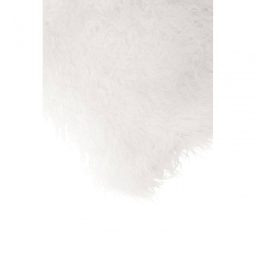 Bosie Small White Mongolian Lamb Fur Cushion