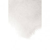 Bosie Small White Mongolian Lamb Fur Cushion