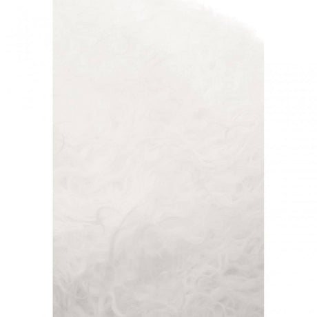 Bosie Small White Mongolian Lamb Fur Cushion