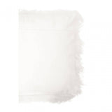 Bosie Small White Mongolian Lamb Fur Cushion