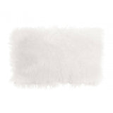 Bosie Large White Mongolian Lamb Fur Cushion