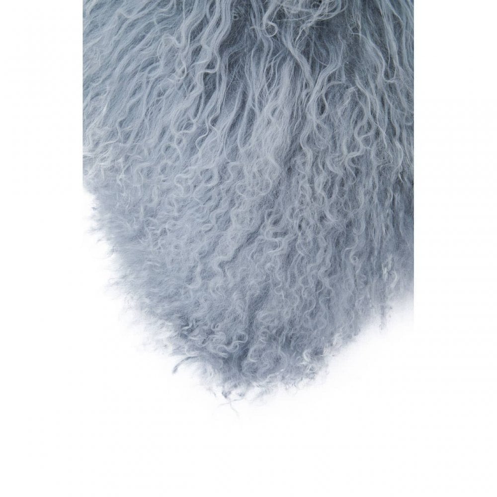 Bosie Small Grey Mongolian Lamb Fur Cushion