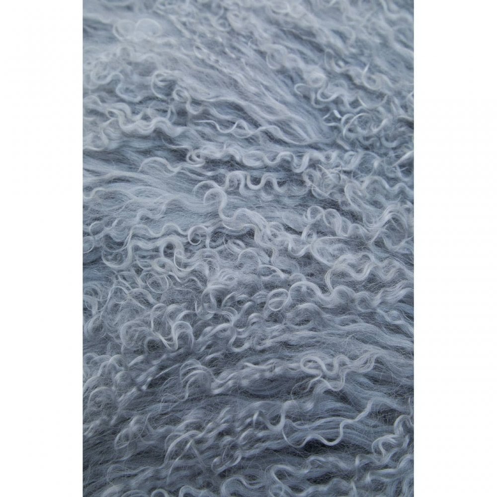 Bosie Small Grey Mongolian Lamb Fur Cushion