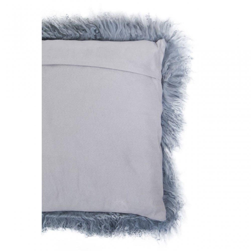 Bosie Small Grey Mongolian Lamb Fur Cushion