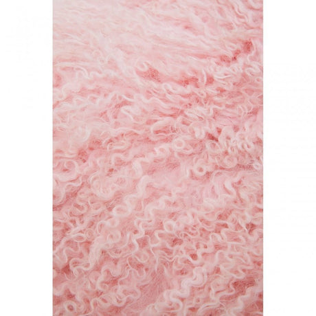 Bosie Small Pink Mongolian Lamb Fur Cushion