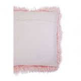 Bosie Small Pink Mongolian Lamb Fur Cushion