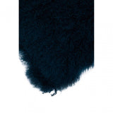Bosie Small Teal Mongolian Lamb Fur Cushion