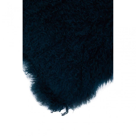 Bosie Small Teal Mongolian Lamb Fur Cushion