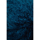 Bosie Small Teal Mongolian Lamb Fur Cushion