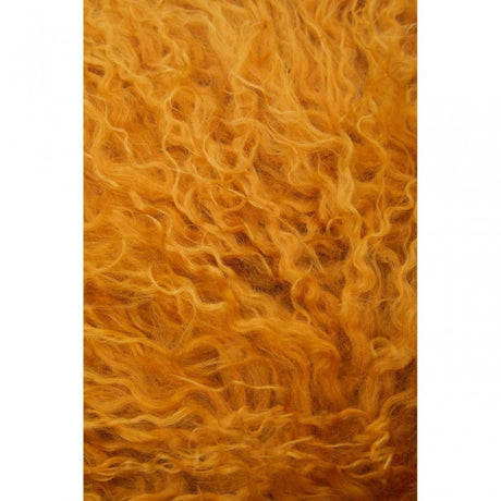 Bosie Small Ochre Mongolian Lamb Fur Cushion