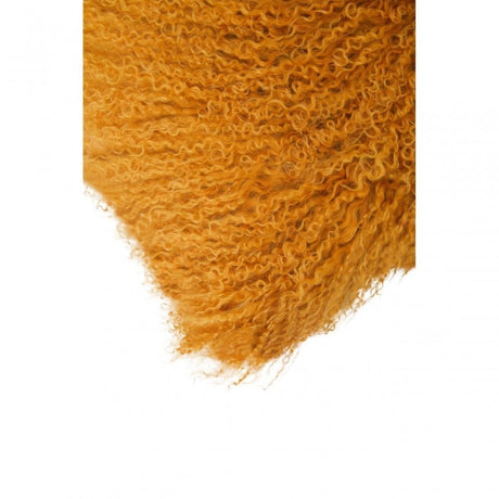 Bosie Large Ochre Mongolian Lamb Fur Cushion