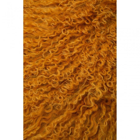 Bosie Large Ochre Mongolian Lamb Fur Cushion