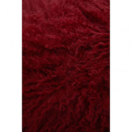 Bosie Large Maroon Mongolian Lamb Fur Cushion