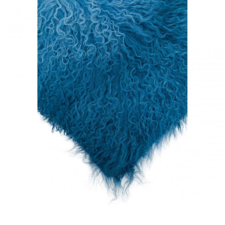 Bosie Large Blue Ombre Mongolian Lamb Fur Cushion