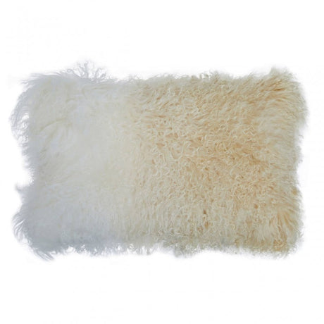 Bosie Large Ombre Mongolian Lamb Fur Cushion