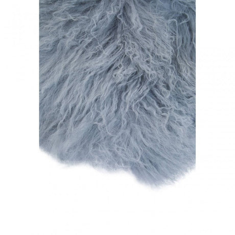 Bosie Round Grey Mongolian Fur Cushion