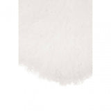 Bosie Round White Mongolian Fur Cushion