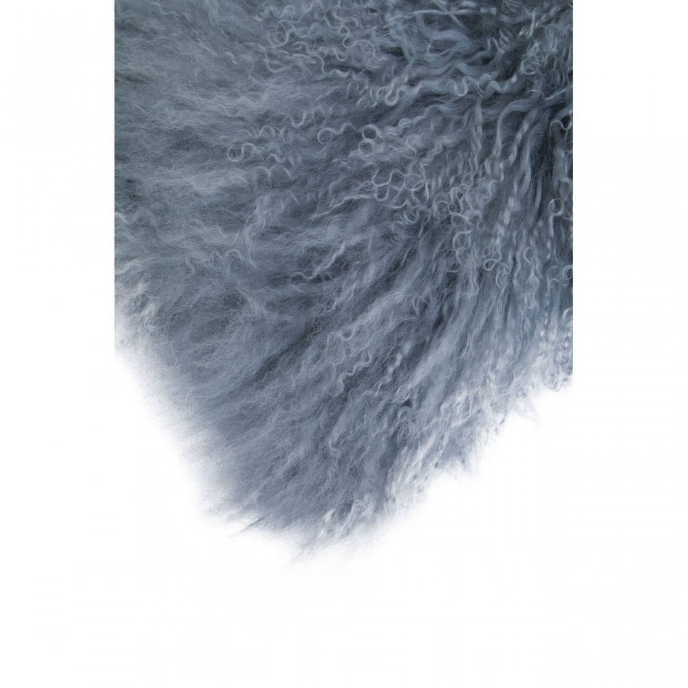 Bosie Large Grey Mongolian Lamb Fur Cushion