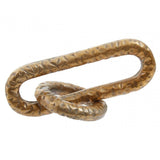 Prato Gold Finish Chain Sculpture