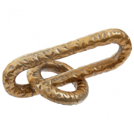 Prato Gold Finish Chain Sculpture