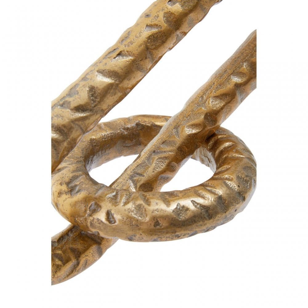 Prato Gold Finish Chain Sculpture