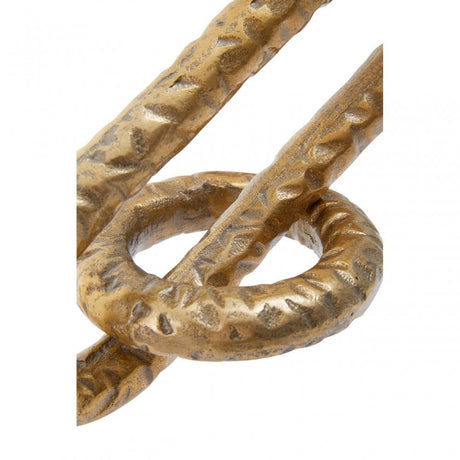 Prato Gold Finish Chain Sculpture