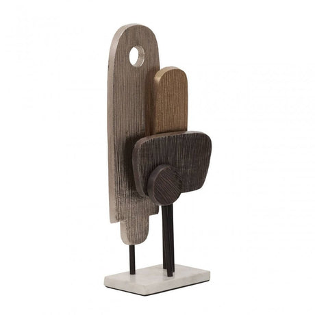 Simbolo Small Assorted Colour Metal Sculpture On Marble Base