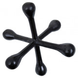 Prato Black Finish Abstract Sculpture