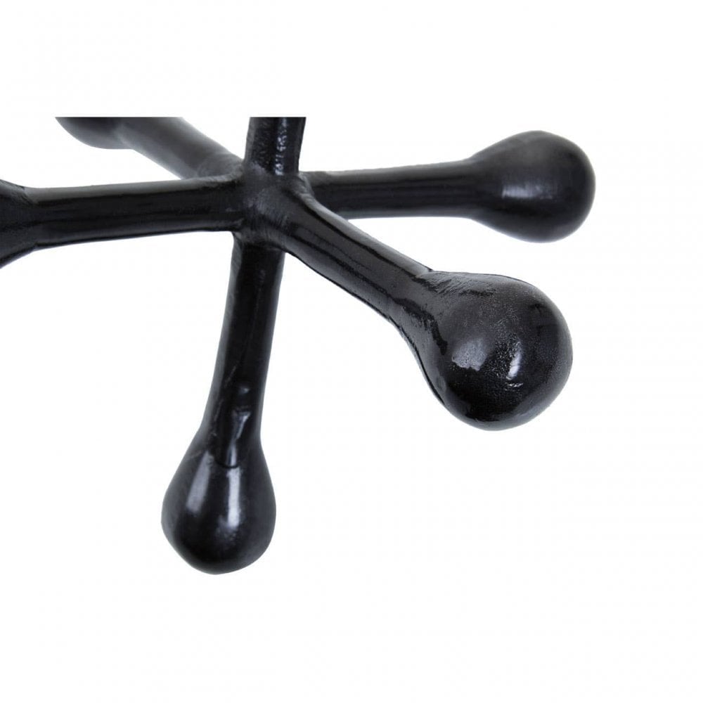 Prato Black Finish Abstract Sculpture