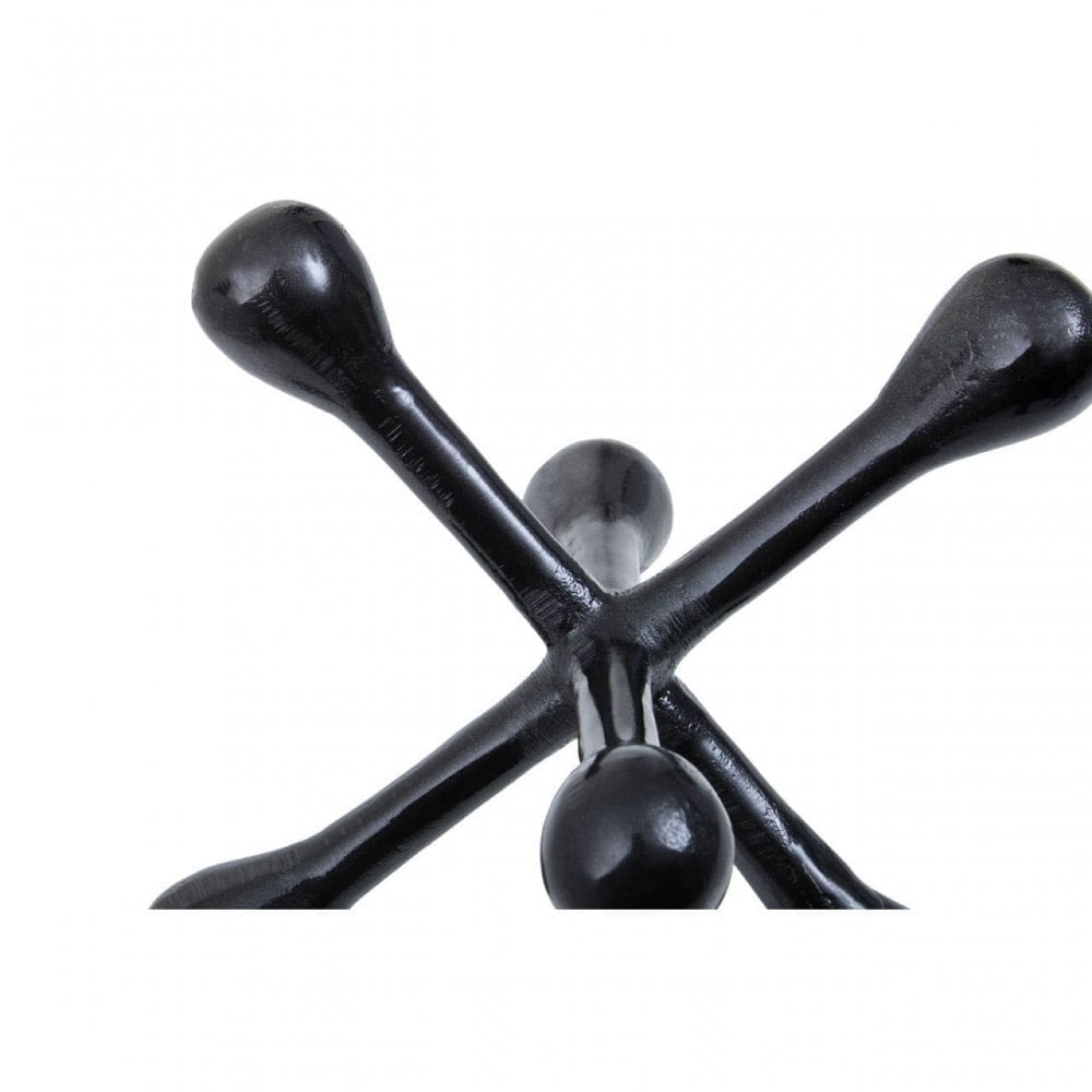 Prato Black Finish Abstract Sculpture