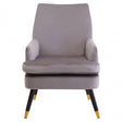 Loretta Mink Velvet Armchair