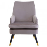 Loretta Mink Velvet Armchair