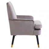 Loretta Mink Velvet Armchair