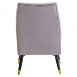 Loretta Mink Velvet Armchair