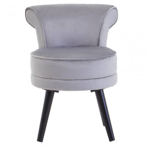 Kids Loretta Grey Velvet Chair