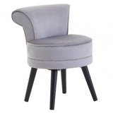 Kids Loretta Grey Velvet Chair