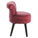 Kids Loretta Wine Velvet Chair