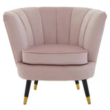 Loretta Dusky Pink Velvet Accent Chair