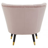 Loretta Dusky Pink Velvet Accent Chair