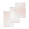 Doro Set Of Three Amber And White Tea Towels