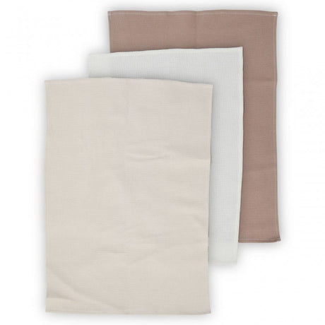 Set Of Three Waffle Tea Towels