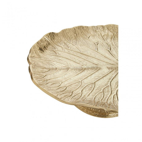 Salma Gold Finish Lotus Leaf  Cake Stand
