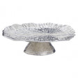Salma Silver Lotus Leaf Cake Stand