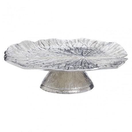 Salma Silver Lotus Leaf Cake Stand