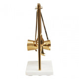 Omari White Marble Bar Tool Stand