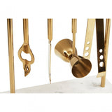 Omari White Marble Bar Tool Stand