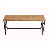 Kickford Coffee Table  With Black Iron Frame