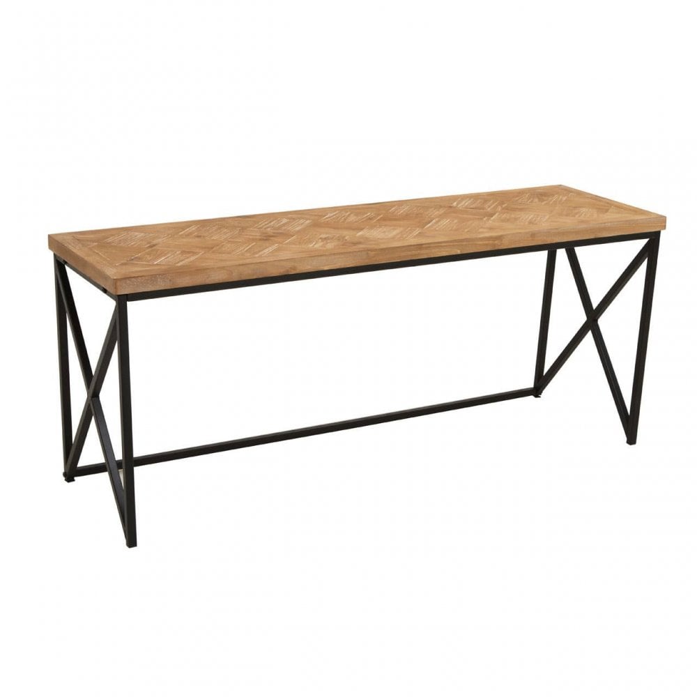 Kickford Coffee Table  With Black Iron Frame