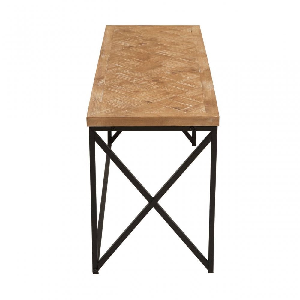 Kickford Coffee Table  With Black Iron Frame