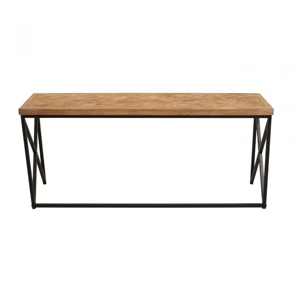 Kickford Coffee Table  With Black Iron Frame